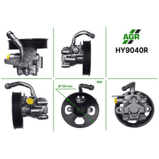 Power steering pump, restored, HY9040R