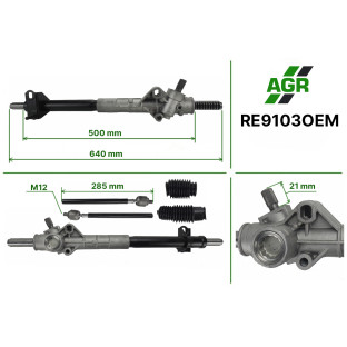Рулевая рейка без УР, новая, RE9103OEM