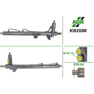 Steering rack with power steering, restored, KI9208R