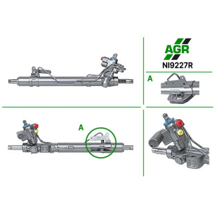 Steering rack with power steering, restored, NI9227R