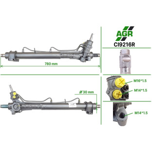 Steering rack with power steering, restored, CI9216R