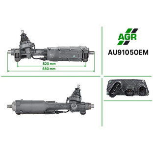 Рулевая рейка с ЭУР, новая, AU9105OEM