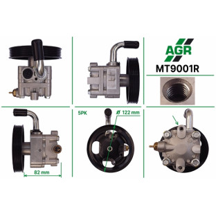 Power steering pump, restored, MT9001R