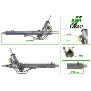 Steering rack with power steering, restored, SU9210R
