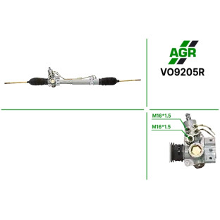 Steering rack with power steering, restored, VO9205R
