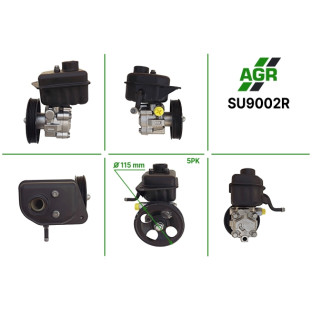 Power steering pump, restored, SU9002R