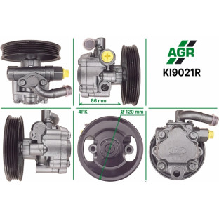 Power steering pump, restored, KI9021R