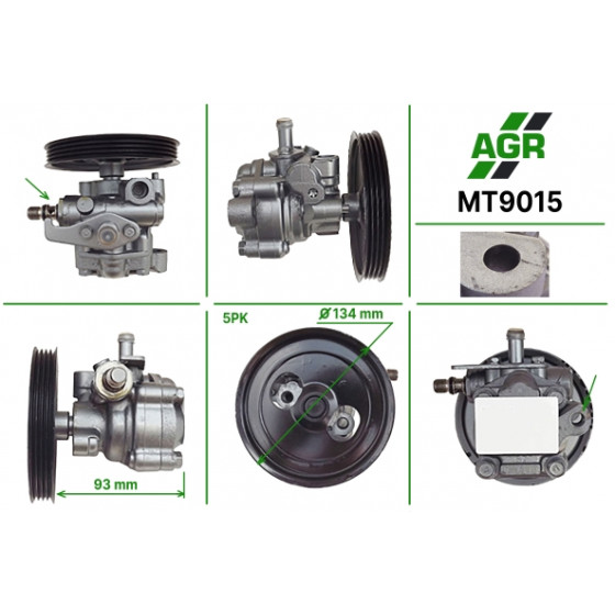 Power steering pump, new, MT9015