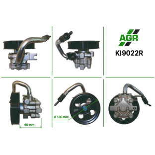 Power steering pump, restored, KI9022R