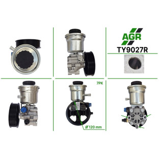 Power steering pump, restored, TY9027R