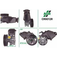 Power steering pump, restored, CR9012R